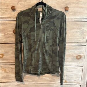 lululemon athletica Nulu Define Green Camo Hoodie